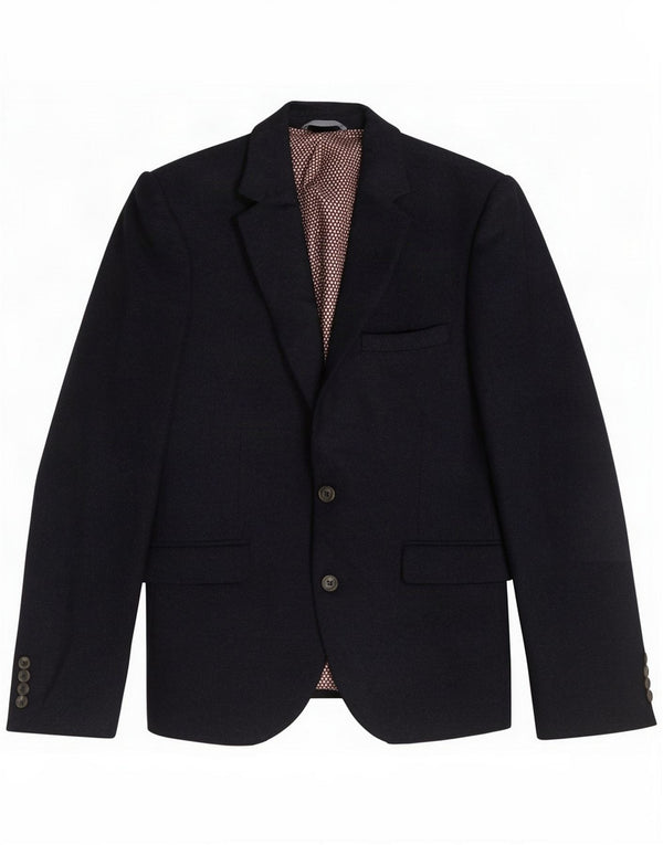 Chaqueta tipo blazer corta de 2 botones para hombre Marks & Spencer UK 40 Large Azul marino