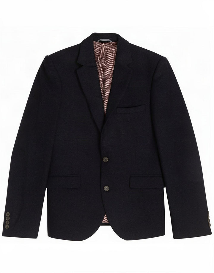Chaqueta tipo blazer corta de 2 botones para hombre Marks & Spencer UK 40 Large Azul marino