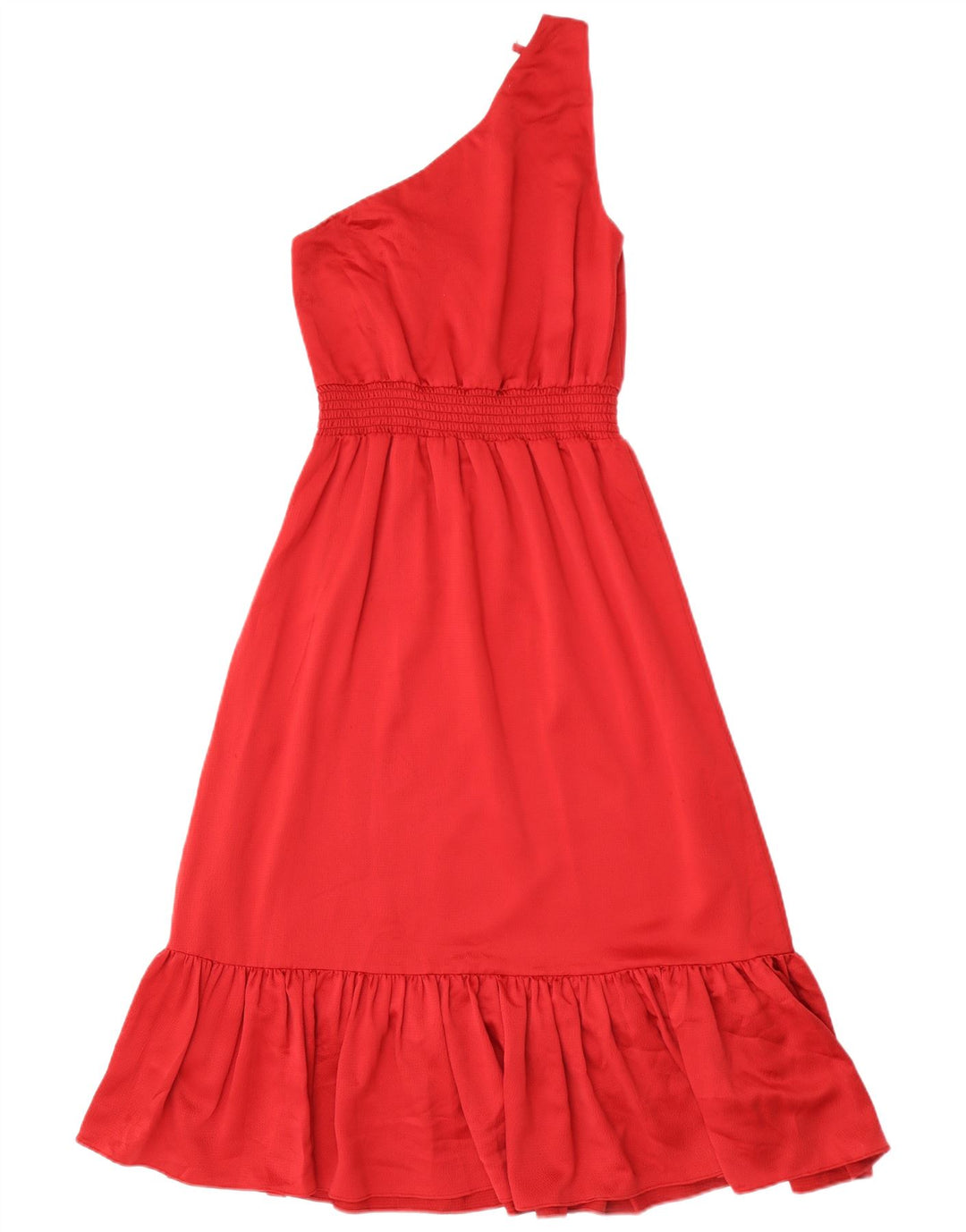 Michael Kors Vestido de un hombro para mujer US 2 XS Poliéster rojo
