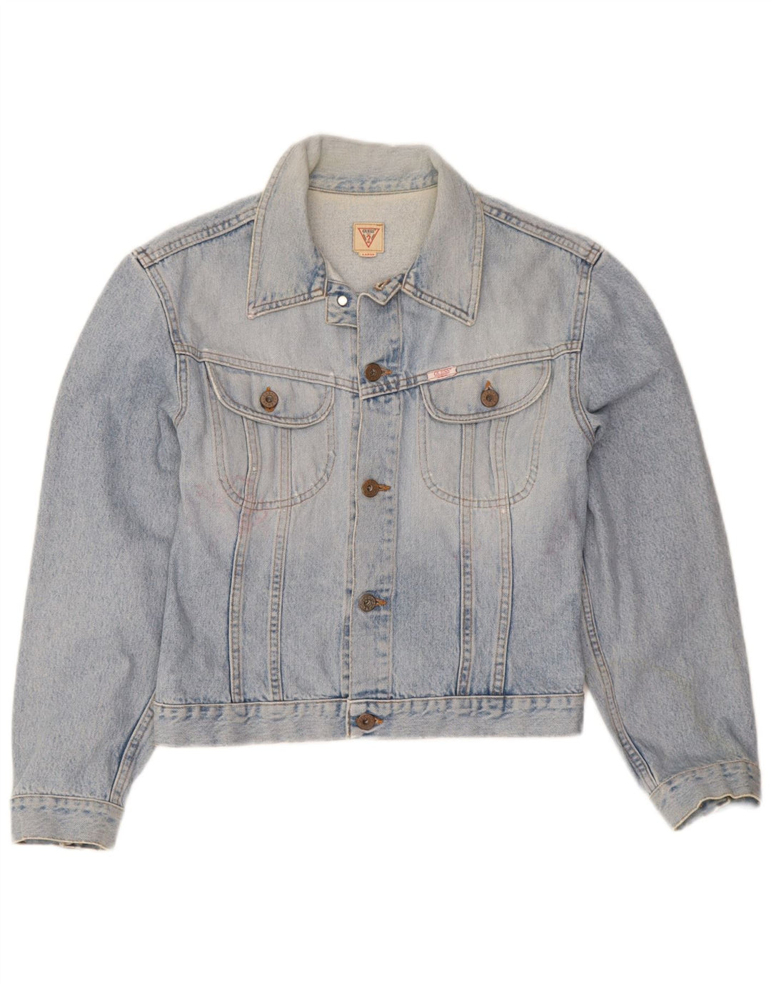 Guess Chaqueta vaquera para mujer UK 44 Grande Algodón azul