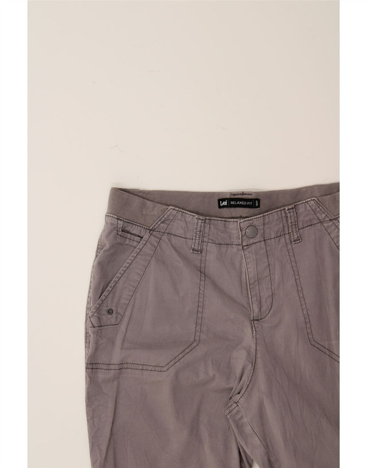 LEE Womens Relaxed Fit Cargo Trousers US 8 Medium W27 L23 Grey Cotton Vintage Lee and Second-Hand Lee from Messina Hembry 
