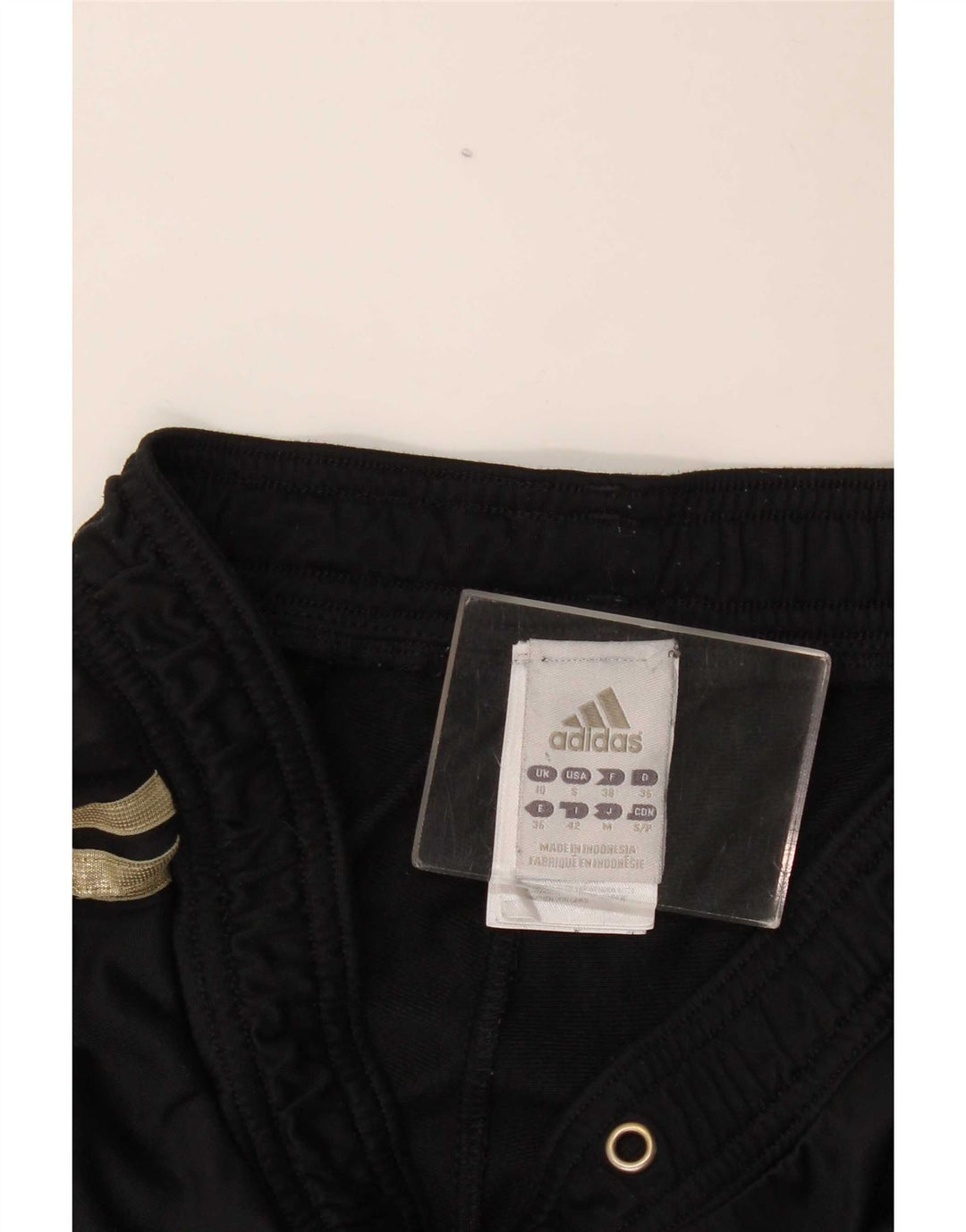 Adidas Pantalones de chándal para mujer UK 10 Small Black Poliéster
