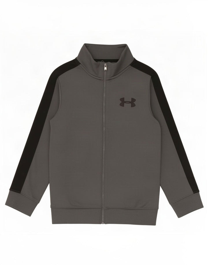 Under Armour Chaqueta de chándal para niños 7-8 años Small Gris Colorblock