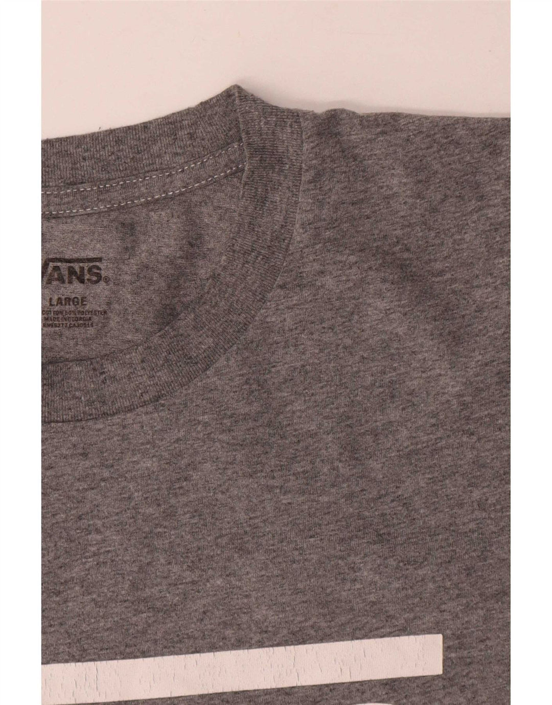 Vans - Camiseta gráfica para hombre, talla grande, algodón gris