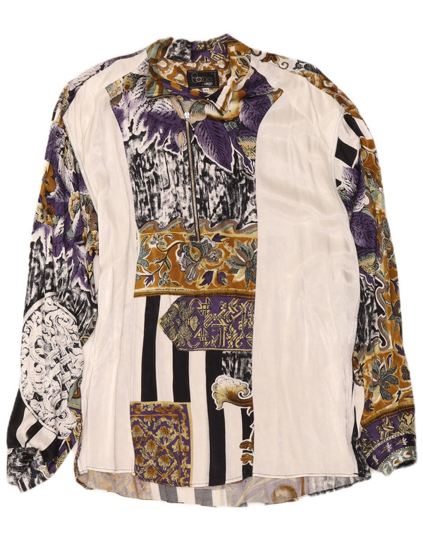 BOOGIE Camisa tipo jersey para hombre XL Patchwork blanco