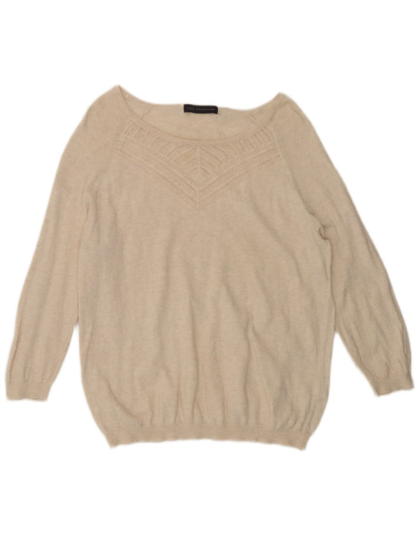 Marks & Spencer Jersey con Cuello Barco para Mujer UK 46 Large Beige