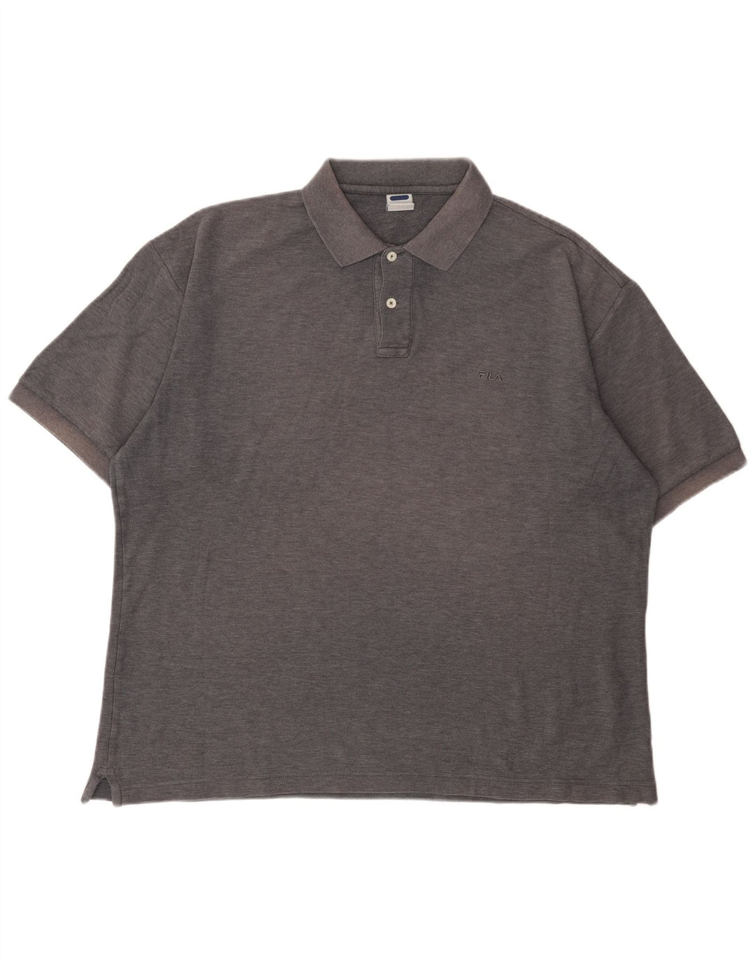 Fila Polo para hombre IT 56 XL Algodón moteado gris