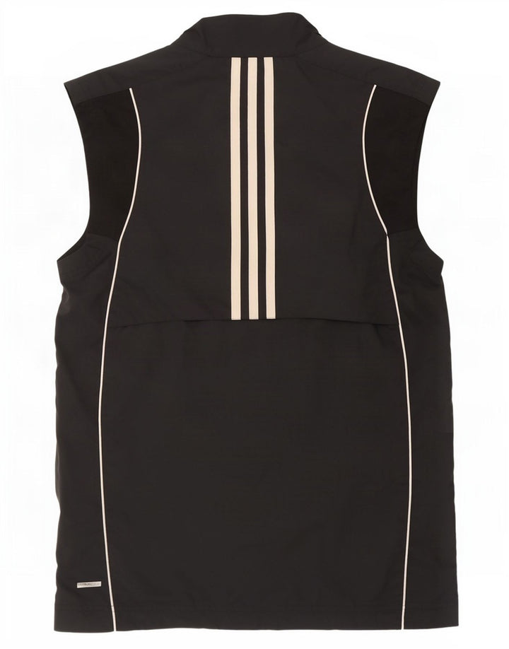 Adidas Mens Clima Proof Sin Mangas Chándal Top Chaqueta Pequeño Negro