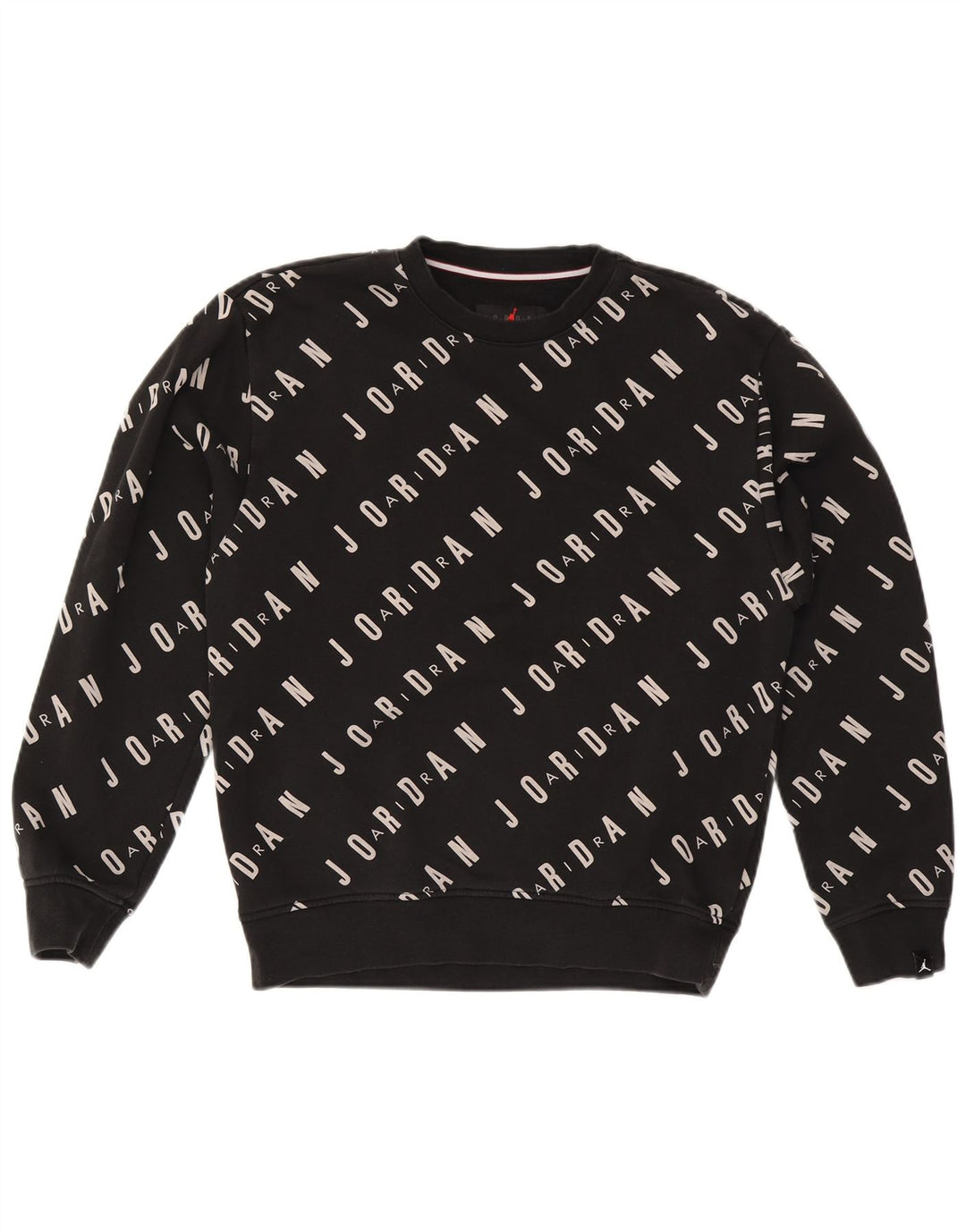 Jordan Mens Graphic Sudadera Jumper Pequeño Algodón Negro