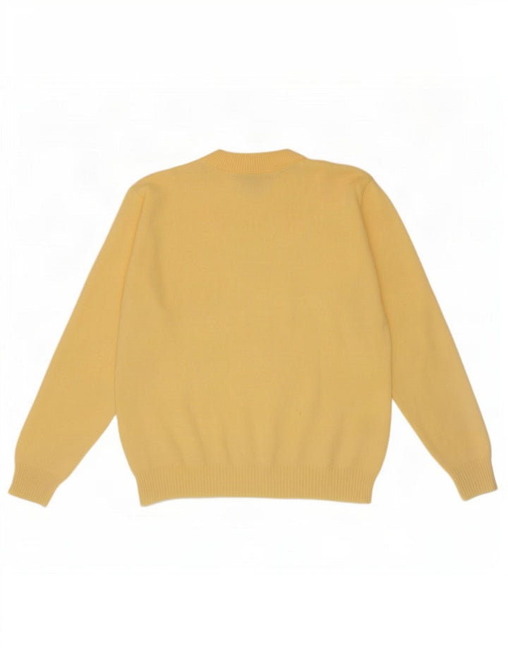 Snatch - Jersey de cuello redondo para mujer, talla 40, acrílico amarillo mediano