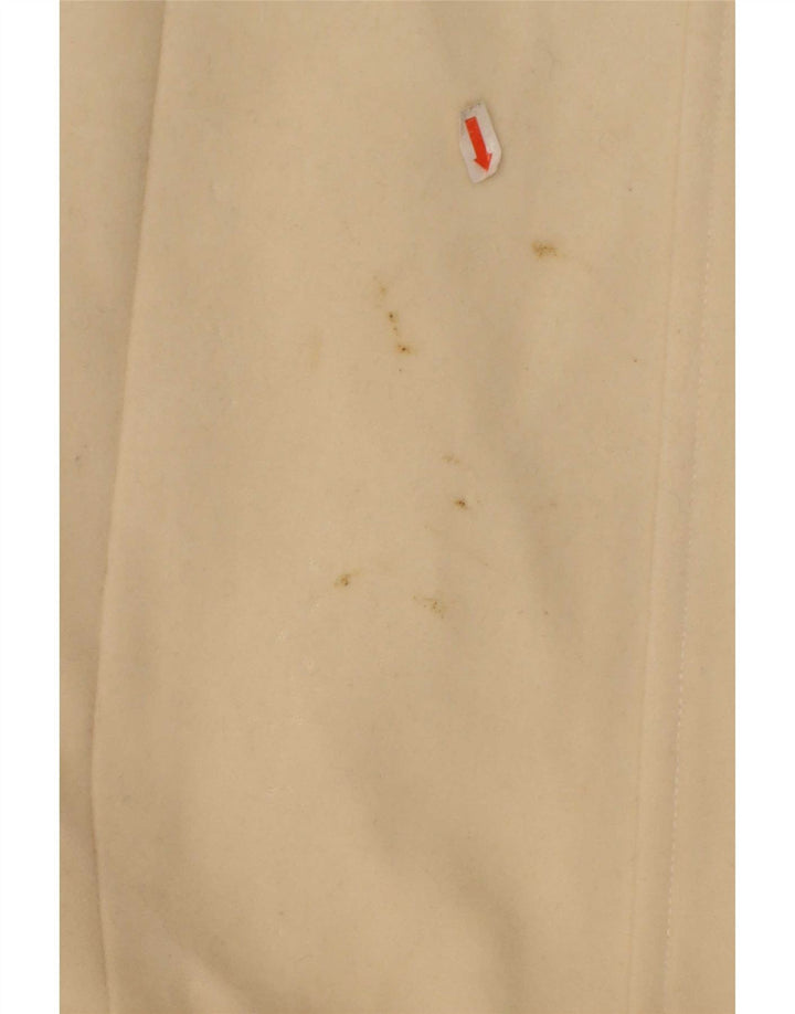 Zara Mujer Abrigo UK 10 Pequeño Lana Beige