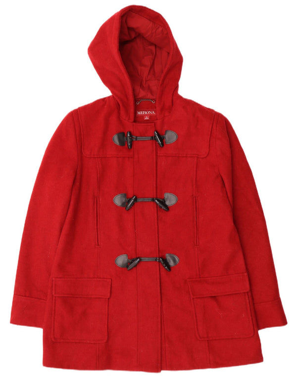 Merona Trenca con capucha para mujer UK 18 XL Lana roja