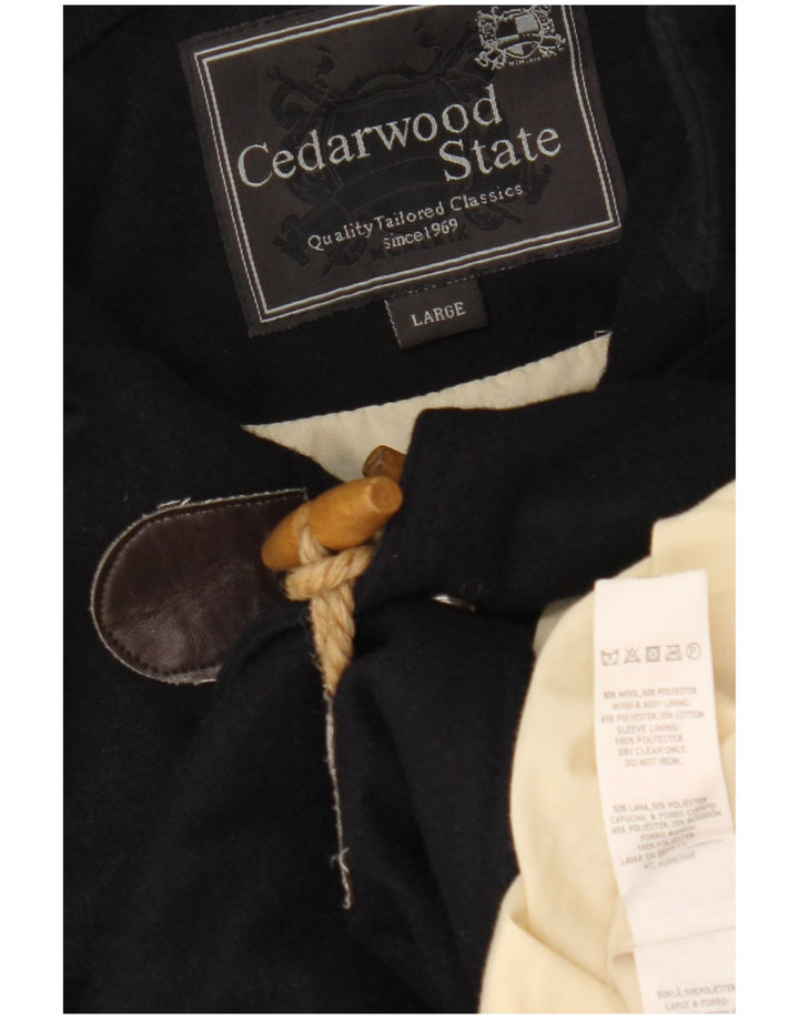 CEDARWOOD STATE Chaqueta militar con capucha para hombre UK 40 Large Azul marino