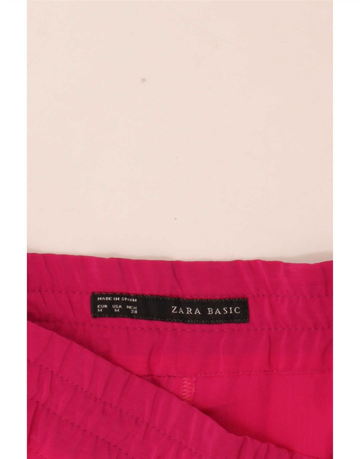Zara Mujer Pantalones Casuales Slim Medianos W28 L27 Rosa