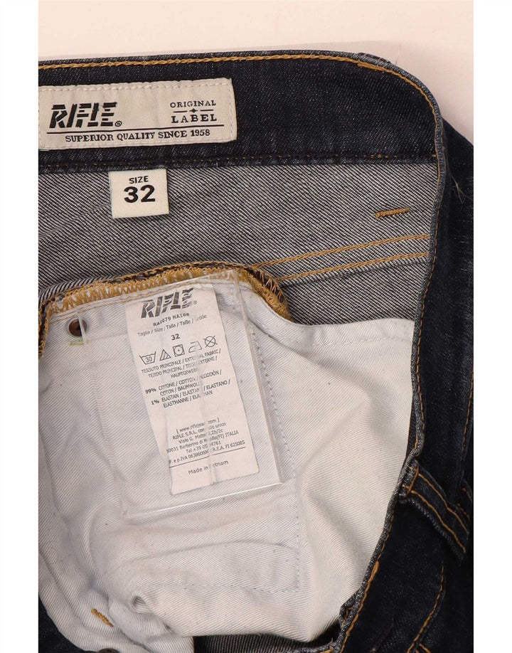 Vaqueros ajustados para hombre Rifle W32 L31 Algodón azul marino