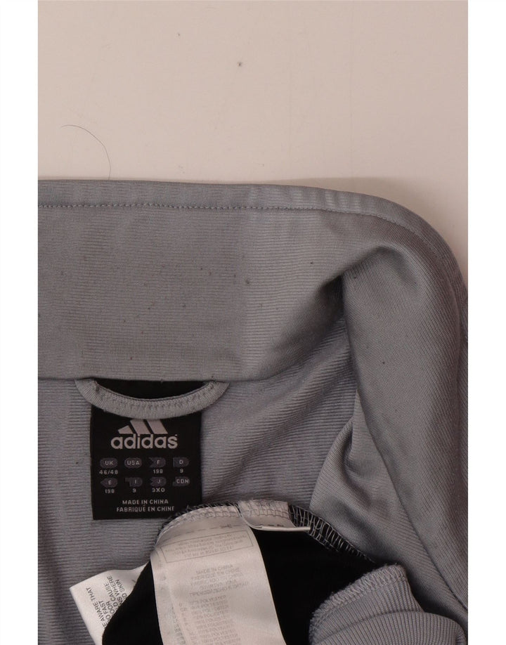 ADIDAS Chaqueta de chándal para hombre UK 46/48 XL Gris Poliéster