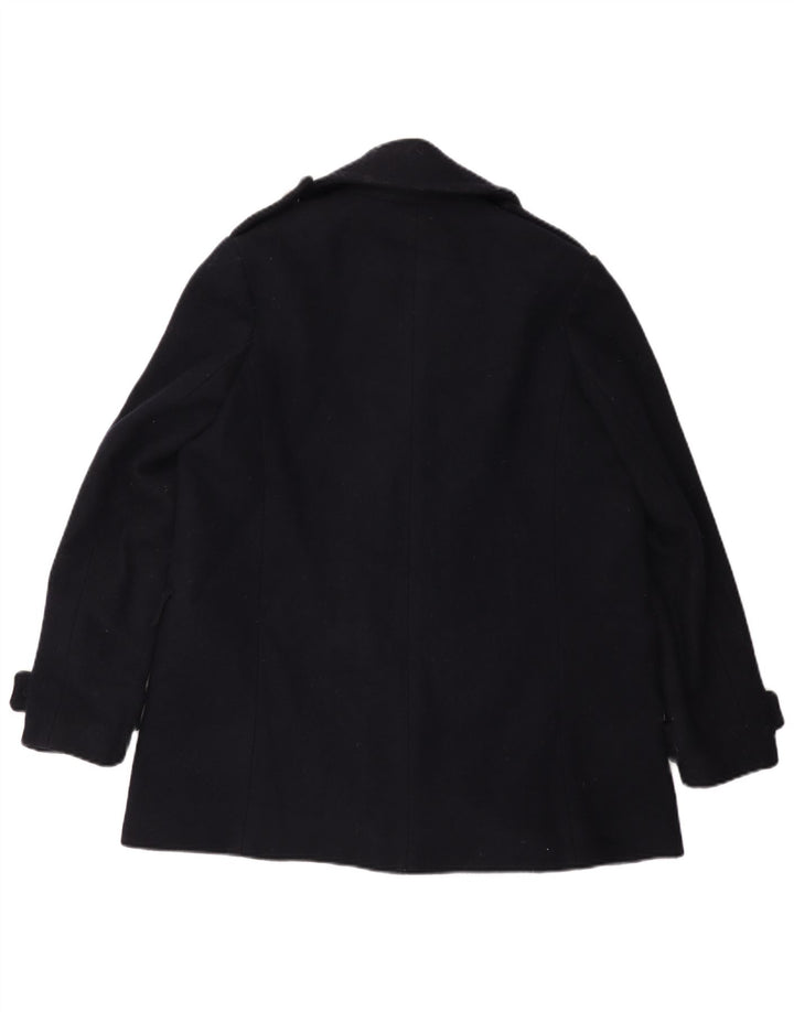 Superdry Chaquetón para hombre UK 40 Large Lana azul marino