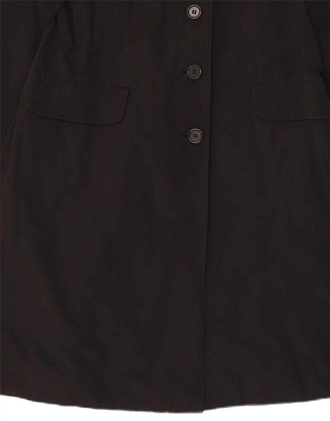 Abrigo Aspesi Mujer UK 40 XL Algodón Negro