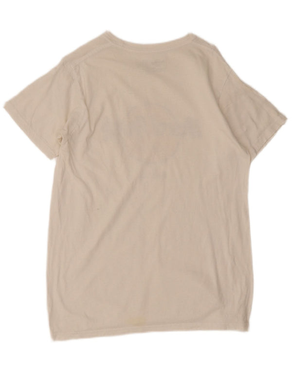Hard Rock Cafe Hombres Praha Graphic Camiseta Top Pequeño Algodón Blanco