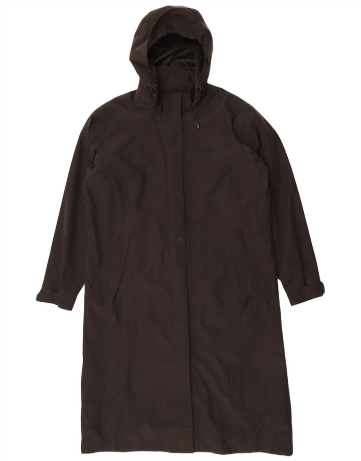 Rohan Chubasquero largo con capucha para mujer UK 46 Grande Poliéster negro
