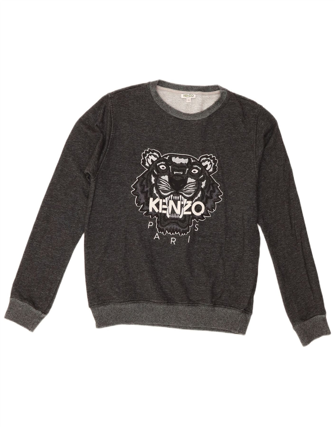 Kenzo Sudadera con gráfico para niño, jersey, 15-16 años, algodón gris