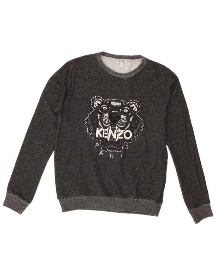 Kenzo Sudadera con gráfico para niño, jersey, 15-16 años, algodón gris