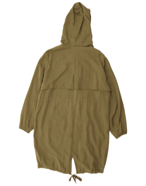 Marks & Spencer Chaqueta Parka con Capucha para Mujer UK 46 Grande Poliéster Caqui