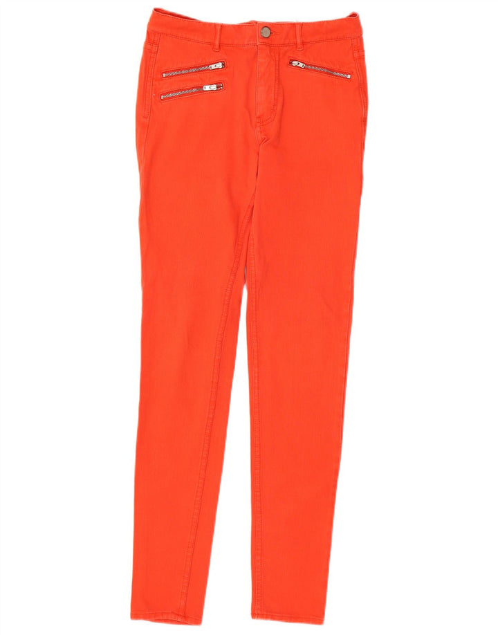 FRENCH CONNECTION Vaqueros pitillo para mujer UK 8 Small W25 L30 Algodón naranja