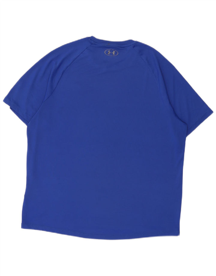 Camiseta Under Armour Hombre Top Grande Poliéster Azul