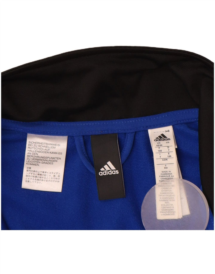 Adidas - Chaqueta de chándal para hombre, talla 42/44, poliéster color negro grande