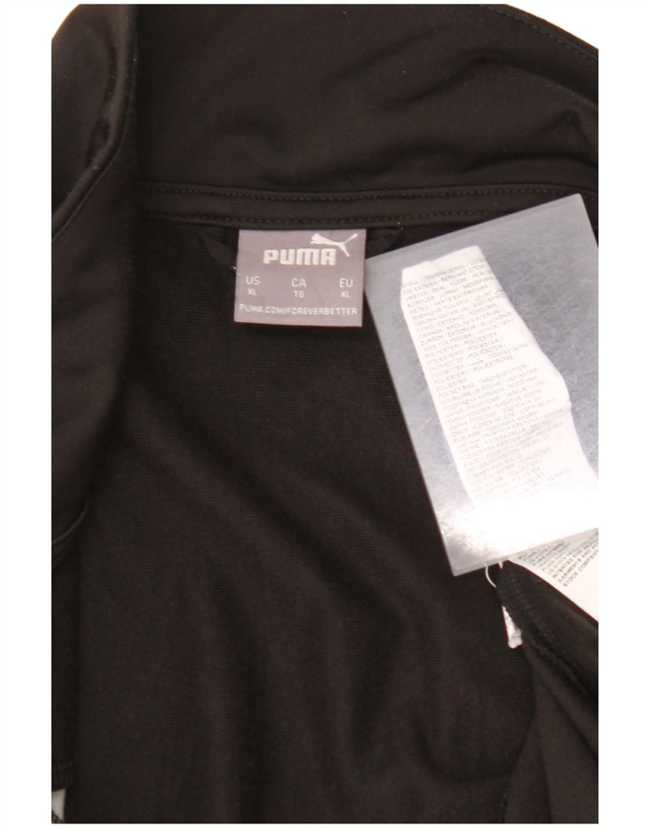 PUMA Chaqueta de chándal para hombre XL Poliéster color block negro