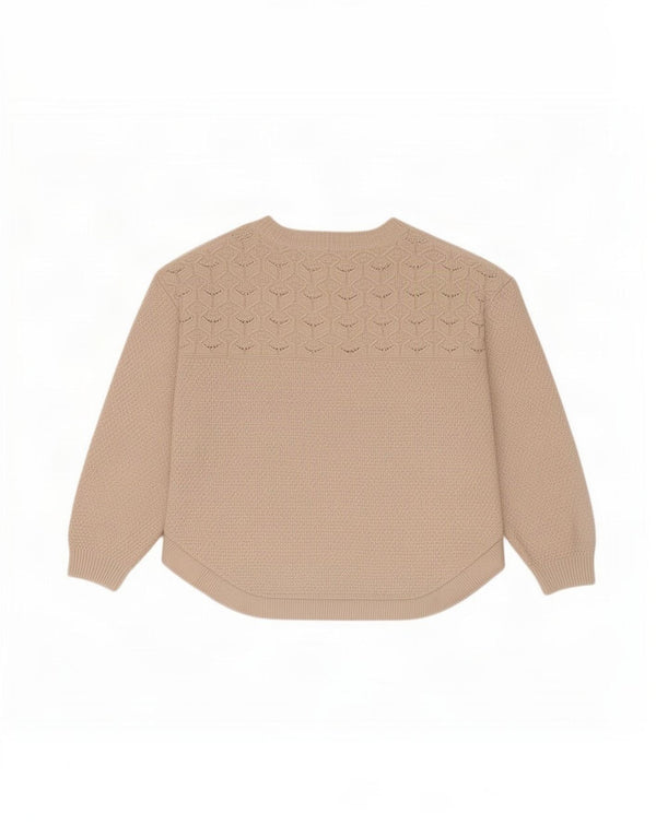 Fat Face - Jersey extragrande con cuello barco para mujer, talla 10, color beige