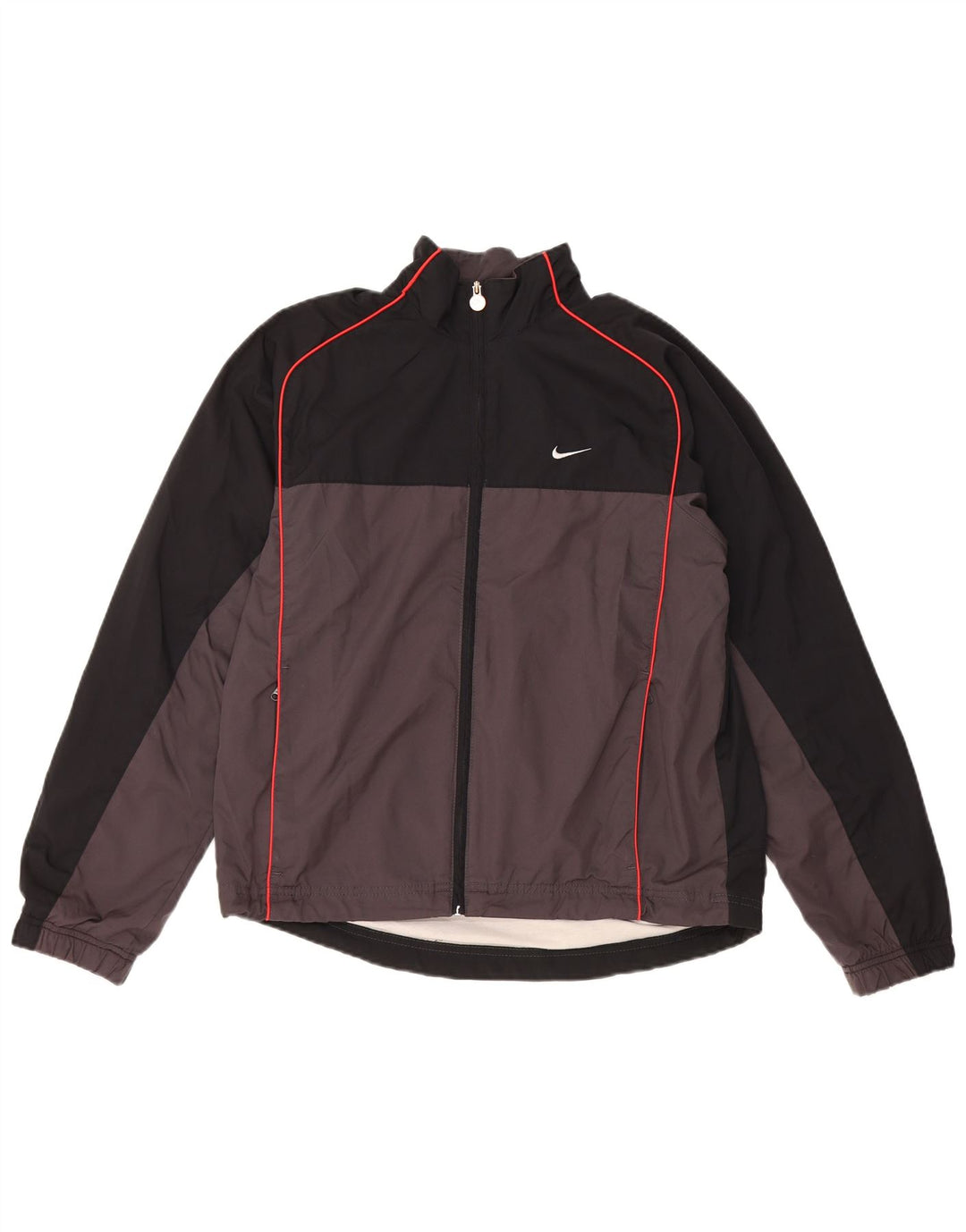 Nike Chaqueta de chándal para hombre UK 35/37 Small Gris Colorblock Poliéster