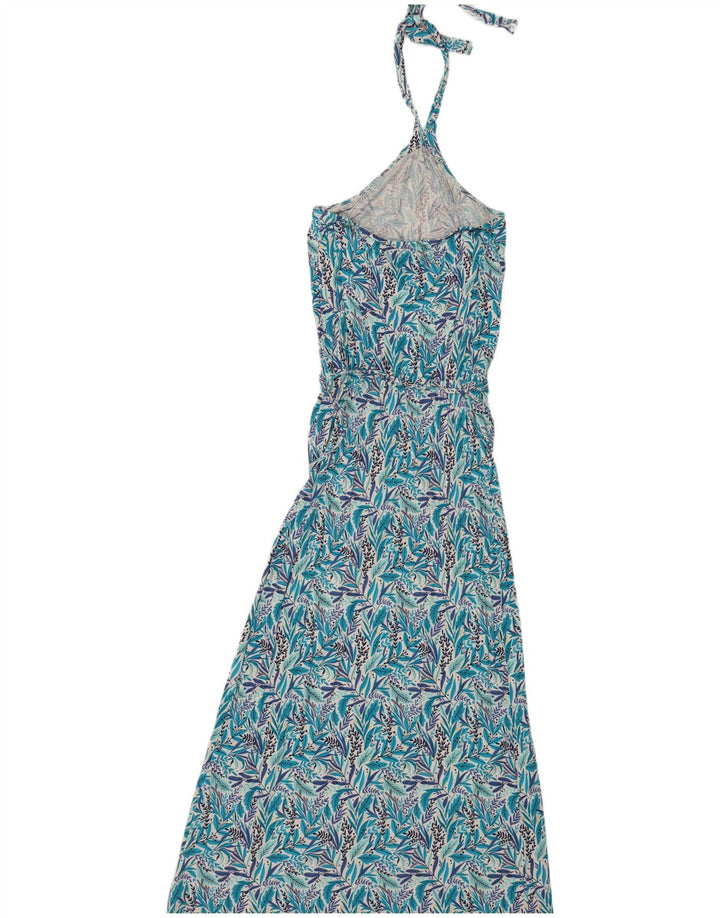 Vestido largo con cuello halter para mujer de Blue Motion EU 40/42 Viscosa floral azul medio