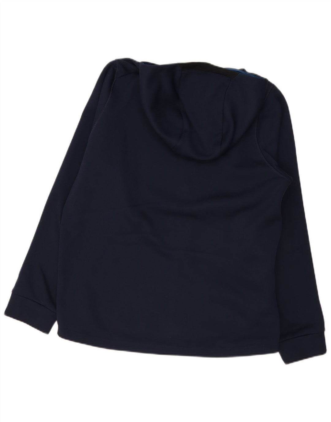 Nike - Sudadera con capucha y cremallera Therma-Fit para hombre, poliéster, color azul marino mediano
