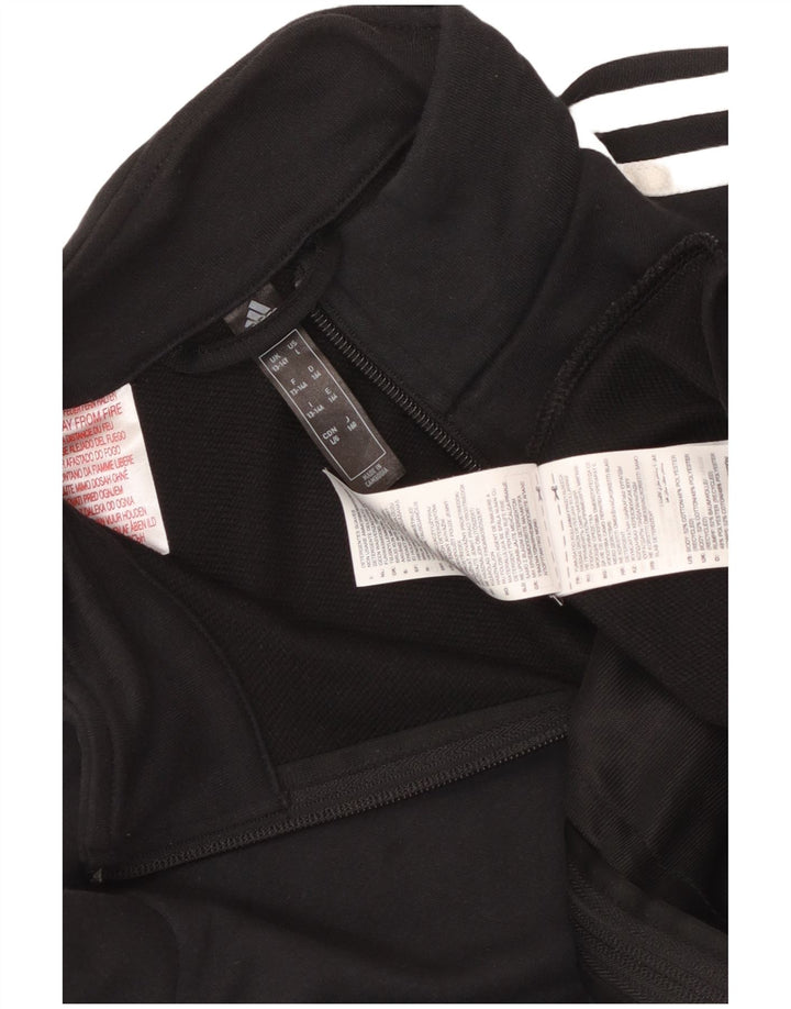 Adidas - Chándal para niño, chaqueta superior, 13-14 años, algodón negro
