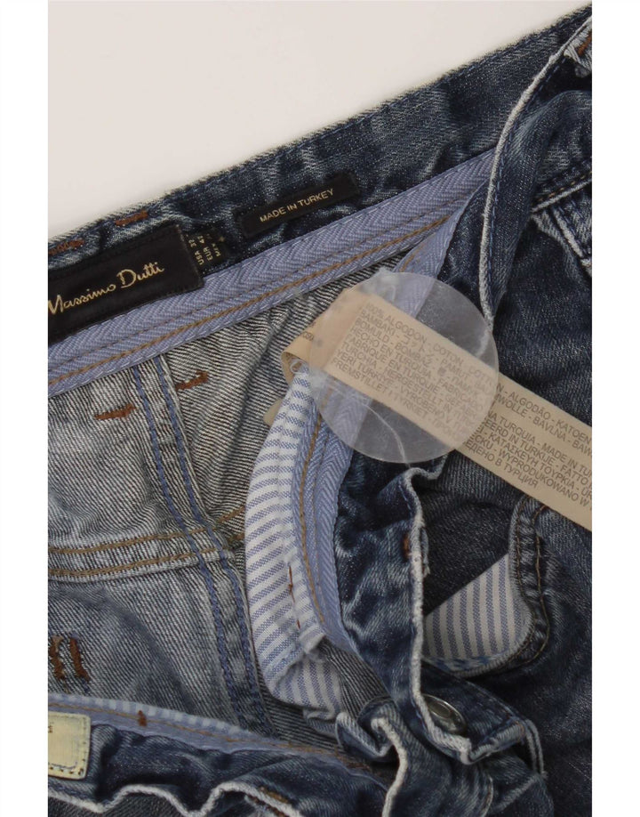 Massimo Dutti Jeans Capri Hombre EU 42 Large W32 L20 Algodón Azul