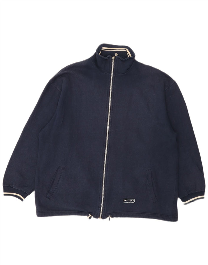 Champion Chaqueta de chándal para hombre de algodón azul marino mediano
