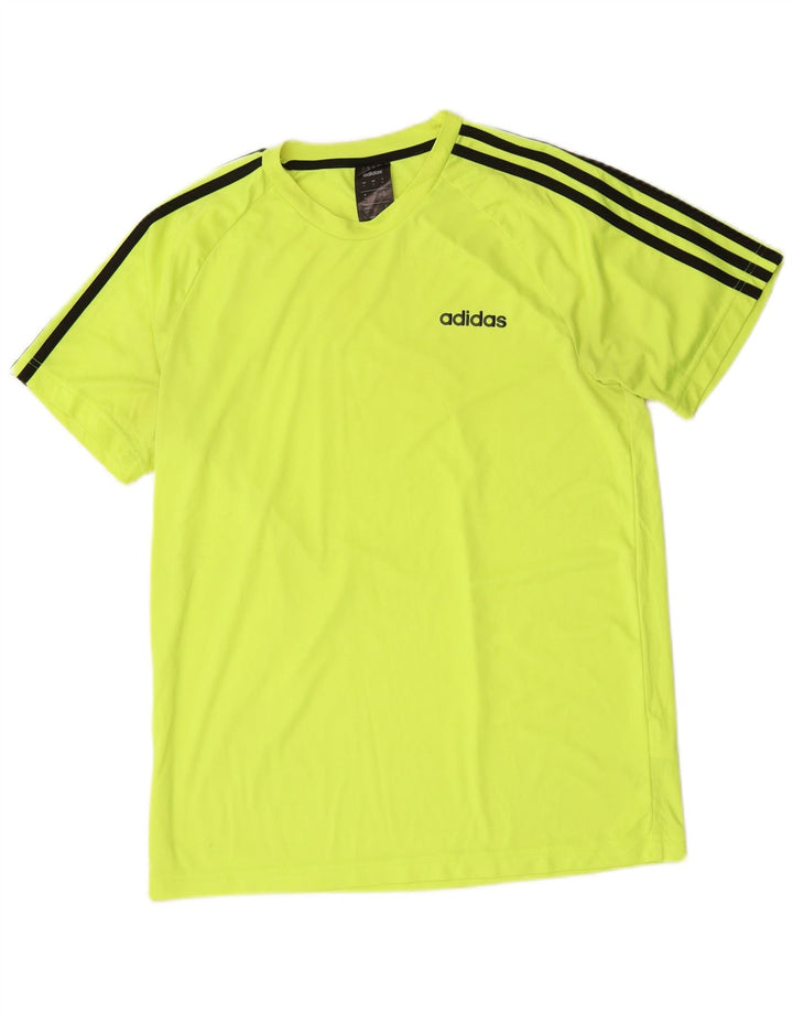 Camiseta ADIDAS Climalite para hombre Top Poliéster verde medio
