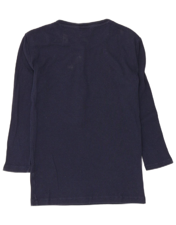 Ralph Lauren Top para mujer manga 3/4 UK 8 Small Azul marino Algodón