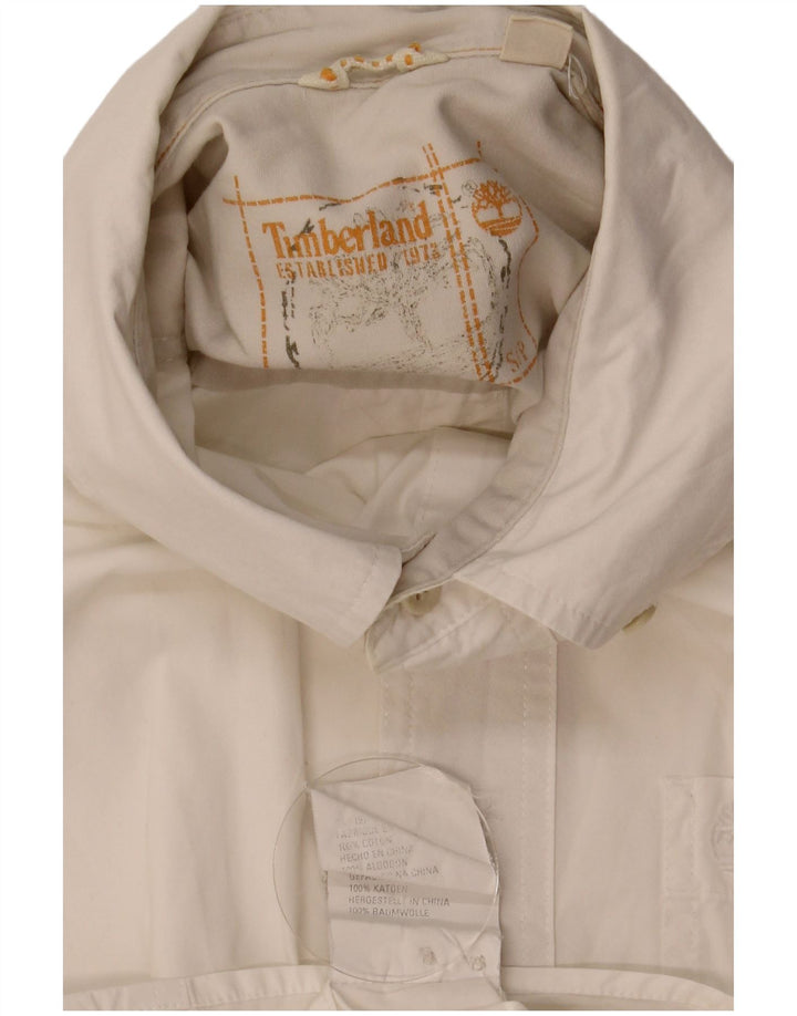 Camisa Timberland Hombre Mediana Algodón Blanco