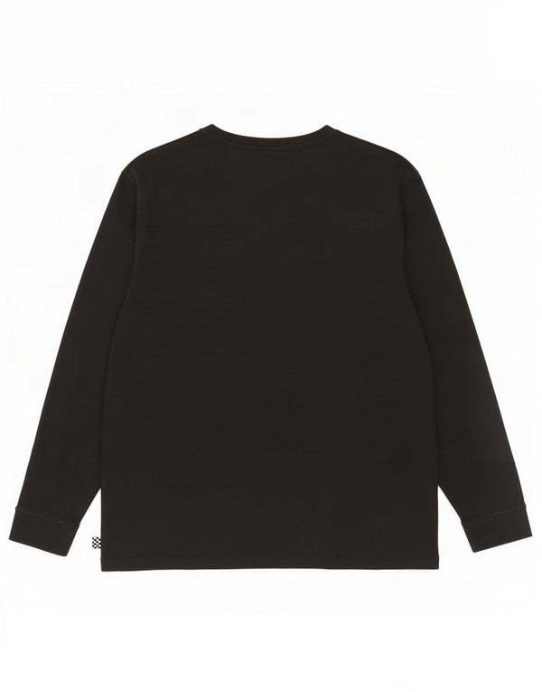 Vans Mujer Top Manga Larga UK 46 Grande Algodón Negro