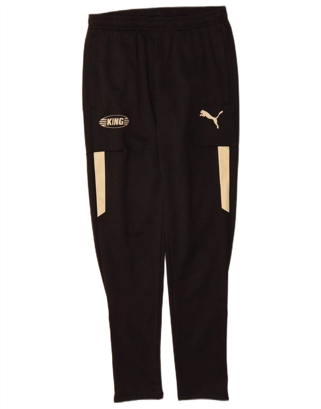 Puma Pantalones De Chándal Gráficos Para Hombre Pequeños Poliéster Color Block Negro