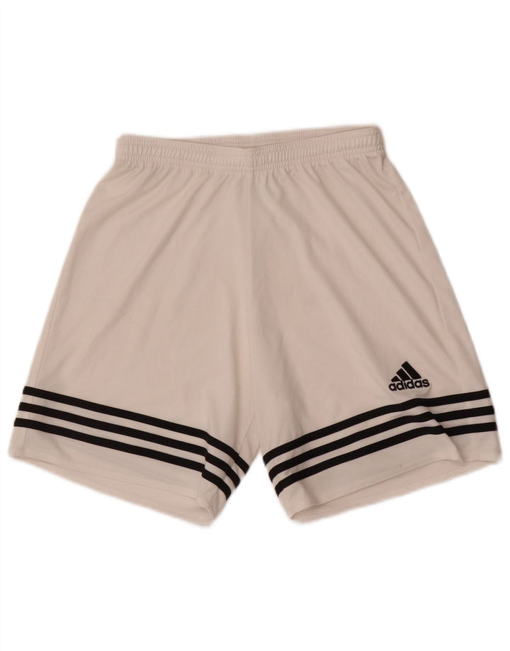 Adidas Mens Climalite Sport Shorts Pequeño Blanco Poliéster