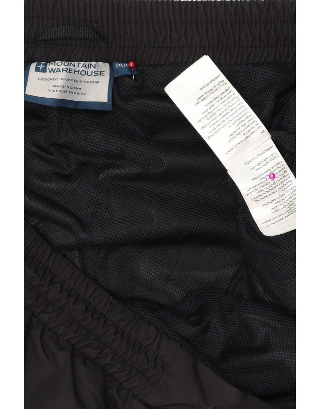 Pantalón impermeable para hombre Mountain Warehouse 2XL Poliéster negro