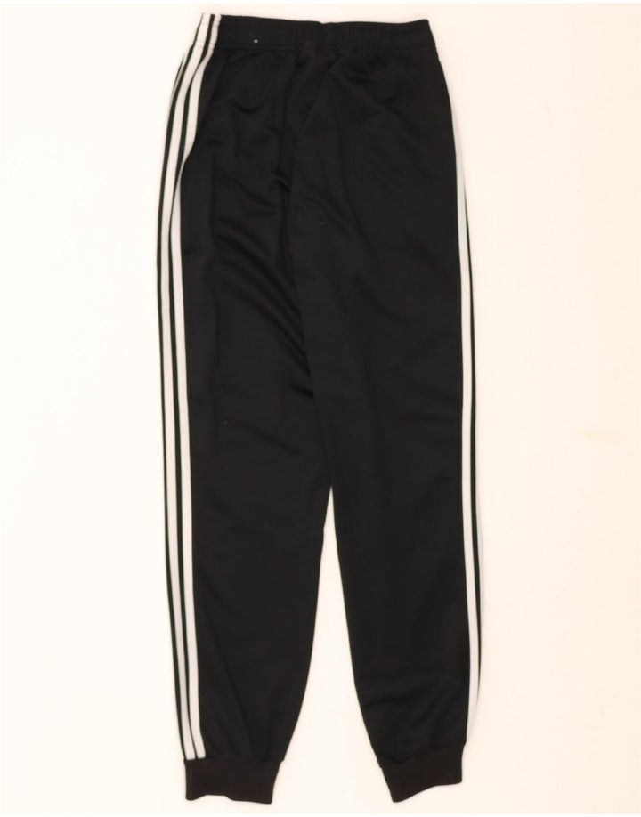 ADIDAS Boys Tracksuit Trousers Joggers 13-14 Years Small Black Polyester Vintage Adidas and Second-Hand Adidas from Messina Hembry 