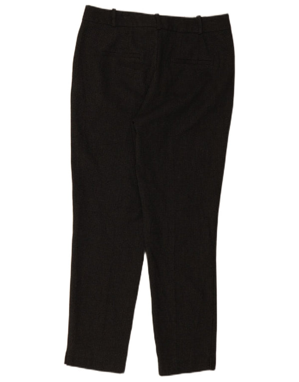 Zara Mujer Pantalón De Traje Slim EU 36 XS W26 L28 Gris Argyle/Diamond