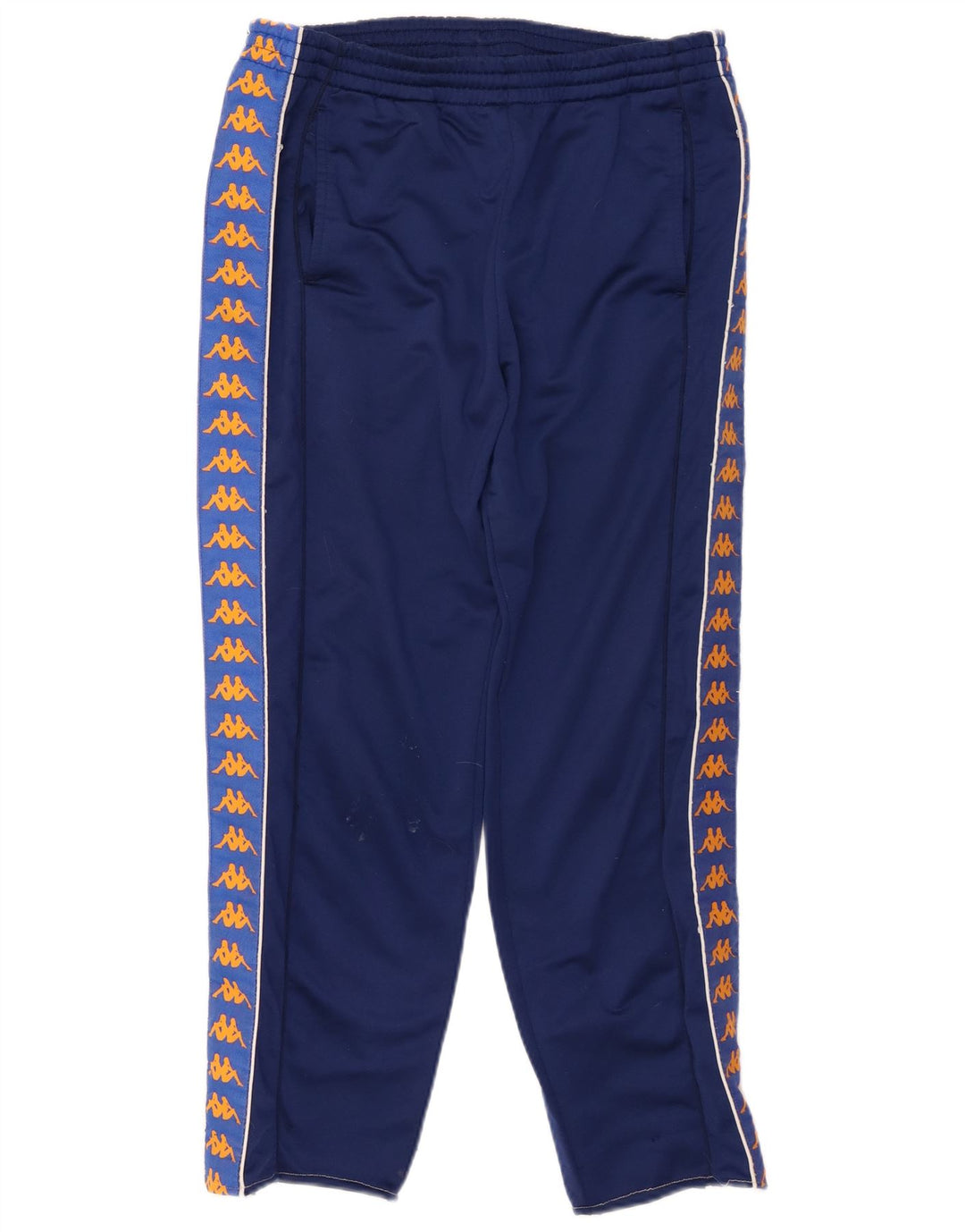 KAPPA Hombre Pantalones De Chándal Gráfico Small Azul Marino Colorblock