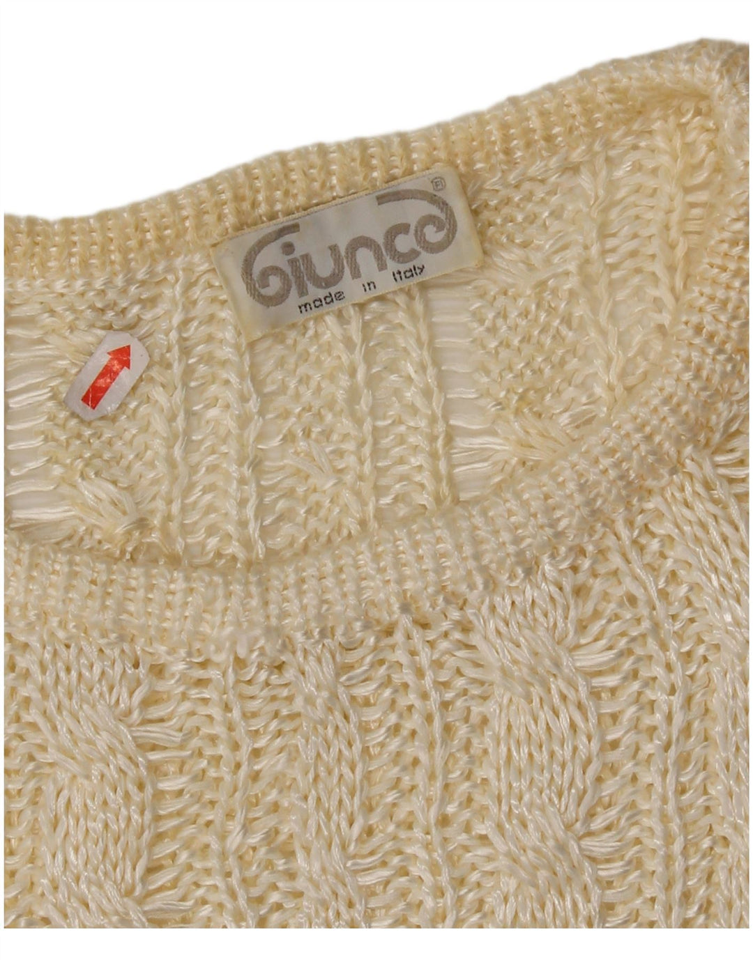 Giunco - Jersey de cuello redondo para mujer, talla 40, color blanco apagado