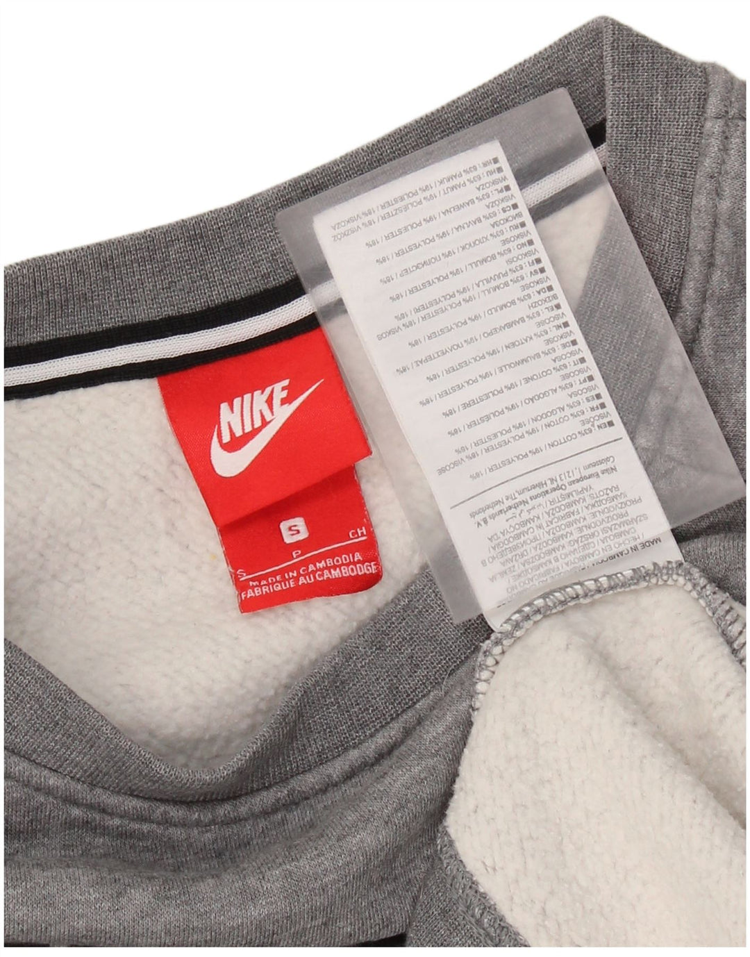 Nike Sudadera con gráfico para Hombre Jersey pequeño de algodón Gris